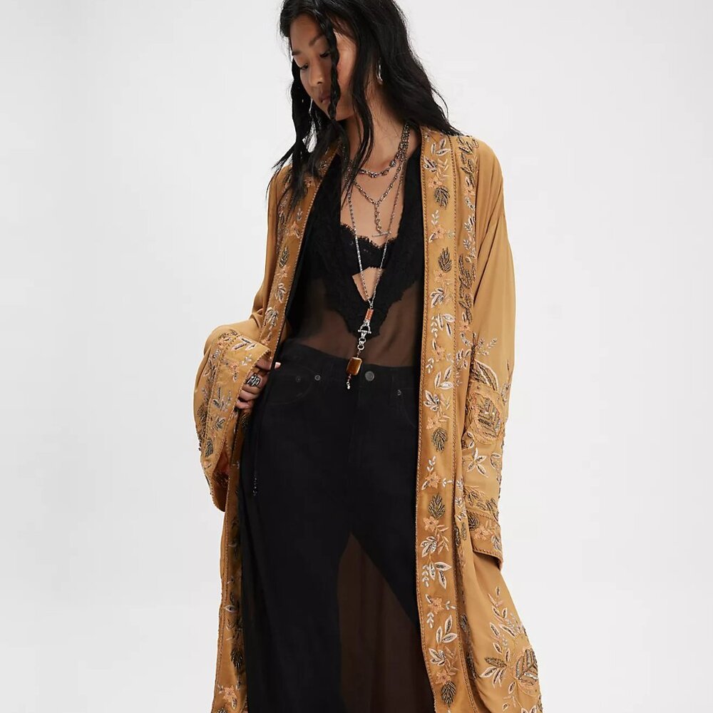 FREE PEOPLE Star Daze Duster (size XL) NWT - Picture 2 of 16